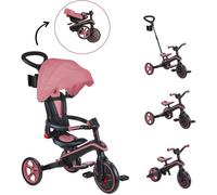 GLOBBER - Tricycle évolutif et pliable explorer 4-en-1 - Rose pastel foncé