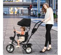 Tricycle évolutif - HOMEWELL - YIPEEMA - 9 Mois à 5 Ans - Noir - 3 Roues