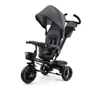 Tricycle Évolutif Kinderkraft AVEO, De 9 Mois à 5 Ans, Selle Pivotante, Ceinture 3 Points, Pliable, Modulaire, Roues Robustes, Gris
