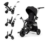 Tricycle Évolutif Kinderkraft Easytwist 5 En 1 Avec Siège Rotatif 360°, Roues Pu Increvables Et Capote Upf50+ Noir TU
