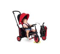 smarTrike Tricycle STR3 6-en-1 pliable plusieurs étapes avec certification poussette 1-3 ans Rouge