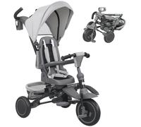 Tricycle Évolutif Pliable Réglable 6 En 1 Gris