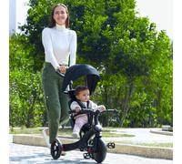 Globber Tricycle évolutif Explorer 4 EN1 – Draisienne, 10 mois–5 ans, Noir
