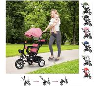 Tricycle évolutif pour enfant - XUANYU - Rose - 3 roues - 10 mois à 5 ans