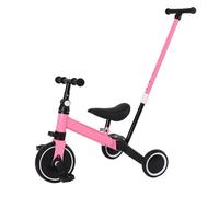 Tricycle évolutif pour enfant YYIXING® - Rose - 4 en 1 - Vélo d'équilibre - Putter - 10 mois à 4 ans