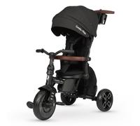 Tricycle évolutif QPLAY Comfo Max 7 en 1 multi accessoirisé, face route et face mère, inclinable, adapté aux enfants de 10 à 72 mois, pliable, portée jusqu'à 25 kg, noir