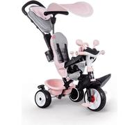 Tricycle évolutif Smoby Baby Driver Plus - Rose