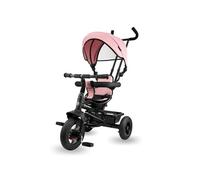 Tricycle Evolutif, Tricycle bébé de 1-4 ans, Vélo Enfant Pliable - TOBI FREY avec Poignée confortable, Poussoir, Pédales, Siège Réversible - Rose