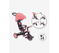 Tricycle évolutif - GLOBBER - 4-en-1 - 10 mois à 5 ans - Rose Corail