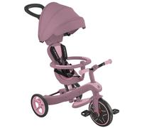 Globber - Tricycle évolutif Explorer 4 EN1 ECO - 100% plastique recyclé - Rose framboise