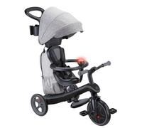 Tricycle évolutif - GLOBBER - 4-en-1 DELUXE - 10 mois à 5 ans - Gris clair / Noir