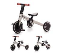 Tricycle Kinderkraft 4trike Pliant 3 En 1 Avec Draisienne, Tricycle À Pédales, Selle Réglable Et Cadre Aluminium Grey TU