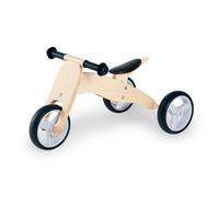 Pinolino Mini-draisienne 3 Roues 'Charlie', Naturel, laqué Transparent, Transformation Facile en Trike, Chopper ou vélo d'exercice, Selle réglable en Hauteur, pour Enfants à partir de 1,5 Ans
