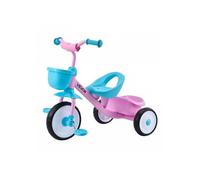 Tricycle pour Enfant de 2 à 5 Ans, Tricycle Préscolaire avec Siège Réglable, Panier de Rangement, Cadre en Acier au Carbone