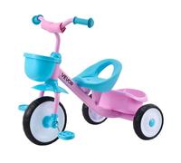 VEVOR Tricycle pour Enfant de 2 à 5 Ans, Tricycle Préscolaire avec Siège Réglable, Panier de Rangement, Cadre en Acier au Carbone, Poignées de Guidon, Cadeau d'Anniversaire pour Garçons et Filles
