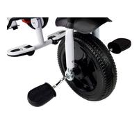 Kinder Dreirad Fahrrad Buggy Avec Barre De Poussée UV Toit EVA Roues Rose 6-60M