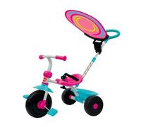 Tricycle pour enfant - NO NAME - Triky Go - Rose - De 10 mois à 4 ans - Avec canne parentale et parasol