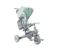 Tricycle pour Enfants MoMi 4en1 SOLIVIA avec poignée télescopique, Harnais de sécurité 5 Points, pour Enfants à partir de 12 Mois, avec Capote Pare-Soleil, Roues en PU, Sac et Porte-gobelet