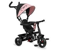 Tricycle pour Enfants MoMi Iris 5 en 1 avec Fonction Poussette, pour Les Enfants de 9 Mois à 5 Ans, siège 360° avec Harnais de sécurité à 3 Points, Repose-Pieds, Pare-Soleil