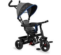 Tricycle pour Enfants MoMi Iris 5 en 1 avec Fonction Poussette, pour Les Enfants de 9 Mois à 5 Ans, siège 360° avec Harnais de sécurité à 3 Points, Repose-Pieds, Pare-Soleil