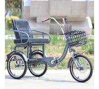 Tricycle pour personnes âgées pour l'exercice et les voyages,siège en éponge,tricycle cruiser pour personnes âgées,frein à disque sur roue avant et fourche avant à amortisseur,vélos pliants 3 roues