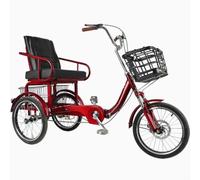 Tricycle pour personnes âgées pour l'exercice et les voyages,siège en éponge,tricycle cruiser pour personnes âgées,frein à disque sur roue avant et fourche avant à amortisseur,vélos pliants 3 roues