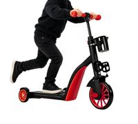 Tricycle pour Polyvalent 3 en 1 avec Barre de poussée et Conception | Mélange sûr de draisienne et de scooter pour les actifs, véhicule d'extérieur pratique avec une grande stabilité, par