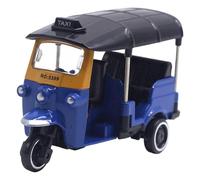 Tricycle pour Tout-Petit, Jouet de véhicule de tuk Alliage Simulation Vintage, Figurines Indiennes à Collectionner pour décoration et Cadeaux domestiques