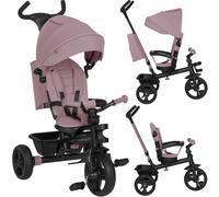 Tricycle Poussette Haari Jusqu?à 25 Kg Avec Siège Réversible, Panier Et Sac Pink Rose TU