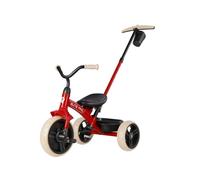 Tricycles pour enfants de 2 à 6 ans, vélo 2 en 1 avec poignées de poussée réglables et amovibles, vélo de poussée avec panier de rangement de jouets pour garçons et filles