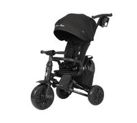 Tricycle - QPLAY - Nova Max - Noir - Évolutif - Siège pivotant 360° - Roues increvables