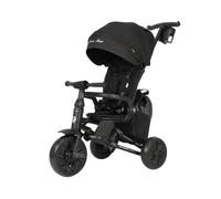 Tricycle - QPLAY - Nova Max - Noir - Évolutif - Siège pivotant 360° - Roues increvables