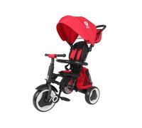 Tricycle - QPLAY - Rito Plus - Rouge - 10"" roues EVA - Ceintures de sécurité 5 points