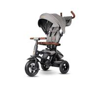 Tricycle Qplay Rito Deluxe Caoutchouc Gris Marron G