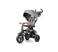 Tricycle Qplay Rito Deluxe Caoutchouc Gris Marron G