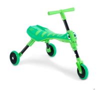 The Bugs Scuttlebug Grasshopper - Tricycle 3 Roues Pliable pour Tout-Petits - Roues Anti-Rayures Silencieuses - Direction sur Roue Avant - Dès 12 à 36 Mois - Jaune/Vert