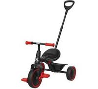Talk-Point Tricycle évolutif 2-en-1 TP Toys Rouge – Dès 24 mois, siège réglable, poignée parent