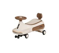 Tricycle Voiture for Enfants Wiggle sur Roues silencieuses avec Rangement sous Le siège, Jouets for garçons et Filles à partir de 3 Ans draisienne(Brown)