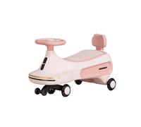 Tricycle Voiture for Enfants Wiggle sur Roues silencieuses avec Rangement sous Le siège, Jouets for garçons et Filles à partir de 3 Ans draisienne(Roze)