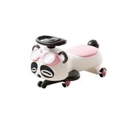 Tricycle Voiture Wiggle avec pédales, balançoire, avec Rangement sous Le siège, Roues Clignotantes Anti-Renversement, lumières et Musique draisienne(Roze)