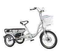 Tricycles à 6 vitesses variables,tricycle cargo avec panier à légumes,tricycle cruiser pour personnes âgées,fourche avant à amortisseur,freins doubles,vélo à 3 roues,transmission à double chaîne