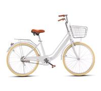 Tricycles légers pour Adultes, vélo de Banlieue pour Hommes et Femmes, vélo de pour Adolescents, Cadre Bas, Double Frein, vélo Tandem