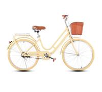 Tricycles légers pour Adultes, vélo de Banlieue pour Hommes et Femmes, vélo de pour Adolescents, Cadre Bas, Double Frein, vélo Tandem