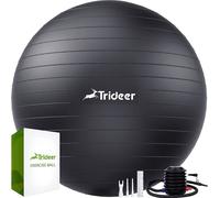 Trideer® Balle de gymnastique épaisse, balle Pilates anti-burst, balle-siège de bureau, pour l'équilibre, le yoga comme petit matériel de fitness - dans le bureau de gym à domicile, pompe à air inclus