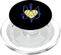 Trident Blason Ukraine Cadeau Coeur PopSockets PopGrip pour MagSafe
