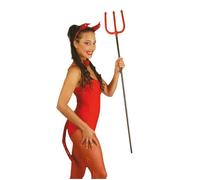 Trident en plastique pour adulte - Rouge - 121cm - Intérieur