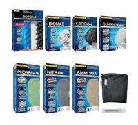 Trident Nova 206/207 Kit d'entretien et de remplacement de filtre de média filtrant, y compris les sacs en maille Trident Nova (Quick Clear, BioFoam, dissolvant de nitrite/phosphate/ammoniaque