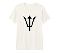 Trident Poséidon/Neptune Trident Grec Dieu T-Shirt Haut de Gamme