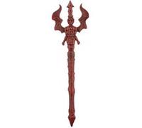 trident sculté diable satanique 71.25cm rouge - Coloris : Jaune204430 Unimasa Rouge G