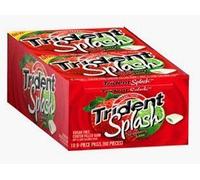 Trident Sugar Free Gums Splash Strawberry Lemon Flavor - 9 Stiks, 10 Count